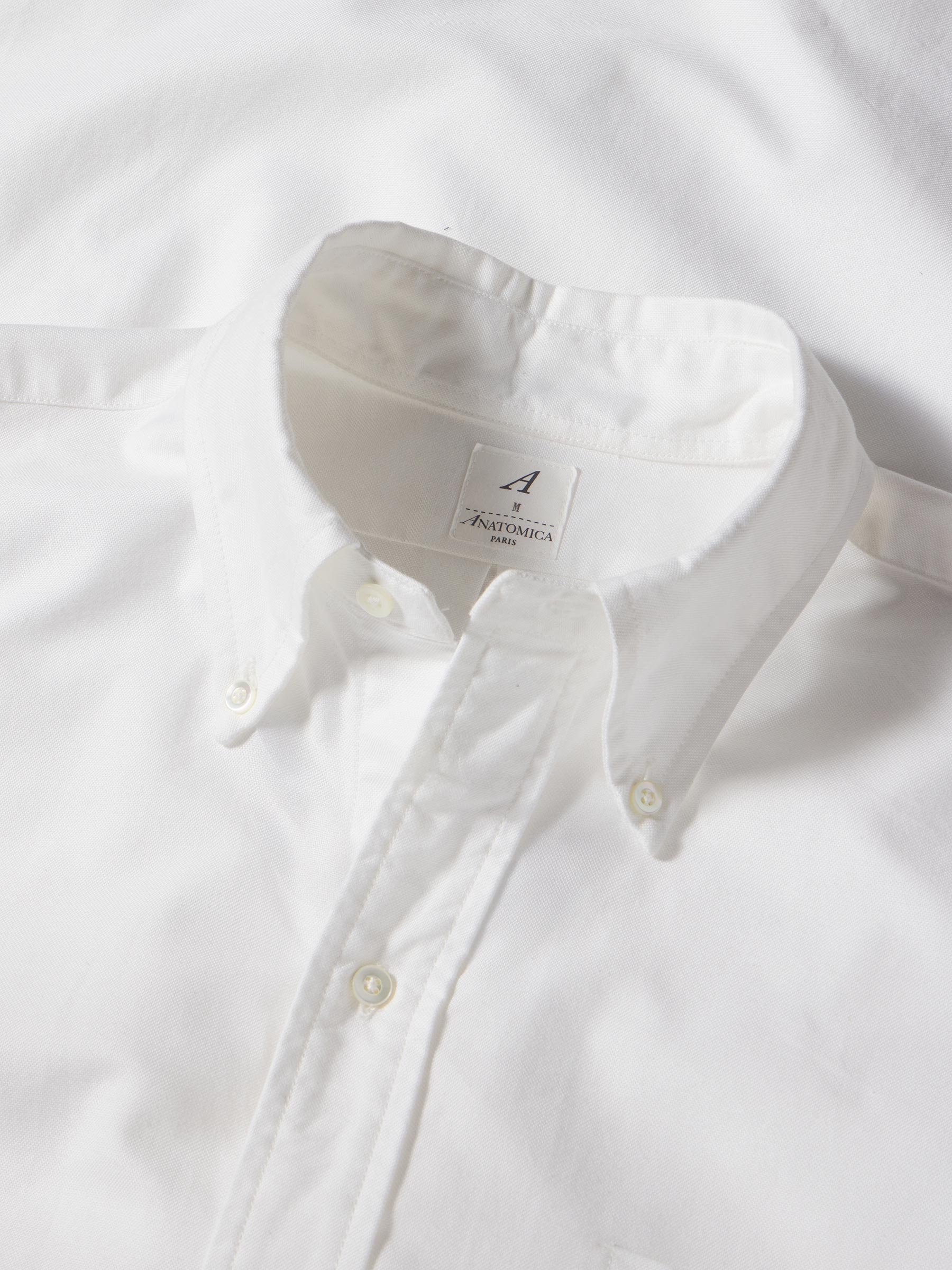 White Anatomica Oxford Cloth Button Down Shirt - Image 3