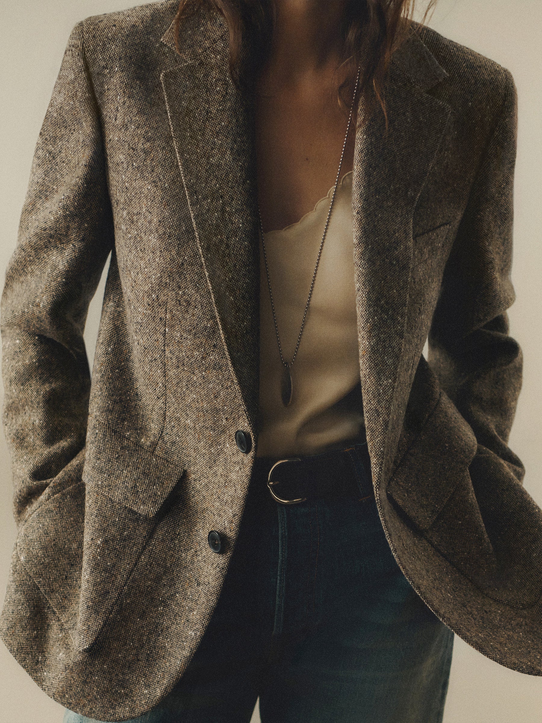 Peppered Tweed Hutton Blazer - Image 3